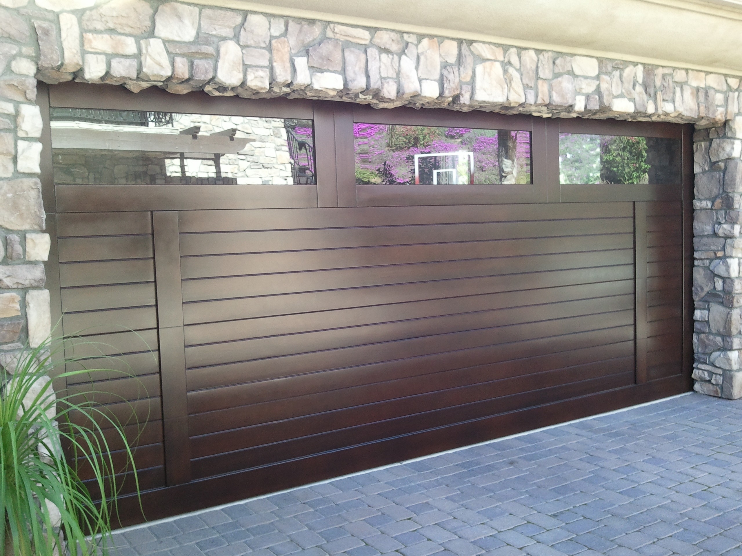 Contemporary Glass With Powder Coated Frame Wood Plain